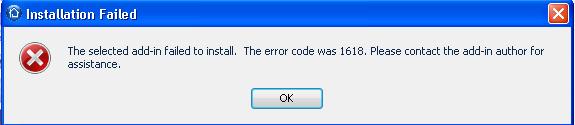 1618-error 1618 error